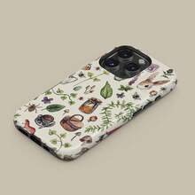 Funda de teléfono Forest Garden para iPhone 17 16 15 14 13 12 11 Pro Plus Max, funda protectora con animales del bosque botánico para Samsung S21 S22 S23 S24 S25 Ultra - rosa claro - Ver 2