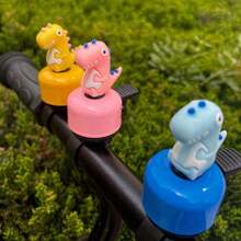 1pc Dinosaur Shaped Bicycle Horn, 120dB Volume, Durable Metal Bell - Roaring Sound Effect For Mountain And Road Bikes, Fun Outdoor Cycling Accessory - Multicolor - View 2