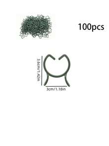 100/200Pcs Horticultural Clips Butterfly Clasp Plant Garden Fixing Clips 3 Sizes Planting Support Grippers Great For Flower Vine&Vegetable Lever Loop Clamp Holding Stems,Ties For Vines,Flowers&Vegetables,Garden Grid Holders For Secure Stem Clamping - Green - View 16