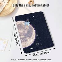 1件翻蓋式桌面保護殼，附筆槽，星球、星星與藍色蝴蝶結圖案，360度旋轉支架，內建筆槽，相容於 Honor 8/9/10, Honor X8/X8A/X9/X8Pro/X9Pro/X9A/V8 Pro/GT 11.5inch, Matepad Pro/Matepad SE 11/Matepad 11, Apple 10th Gen/ 11 2025 (A16), A9/A9+/A11/S11/S10 FE+ 及其他熱門機型 - 款式4 - 查看 5