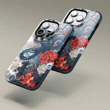Mysterious Octopus In Cloudy Seas Phone Case For IPhone 17 16 15 14 13 12 Pro Max, Flowers Protective Cover For Samsung Galaxy S21 S22 S23 S24 S25 Plus Ultra Case - Dusty Blue - View 7