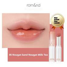 Rom&nd Romand Soft & Charming 果凍唇膏，保濕亮澤果凍質地，適合日常出門與約會妝容，不黏膩持久，女性唇妝禮物 - 沙色牛軋05 - 查看 9
