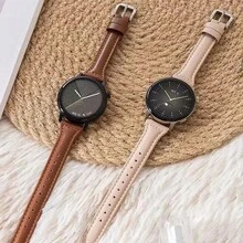 1條皮革錶帶，相容於 Galaxy 3/4/5/6 Watch 6/5/4/3/GT3 手環錶帶，適用於 GTR 4/Stratos 22mm 20mm 錶帶 - 彩色 - 查看 11