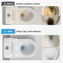 Disposable Toilet Brush With 18 Refill Heads And Holder– Includes Storage Caddy&Toilet Bowl Wand, Wall-Mount Scrubbing Toilet Brush Bathroom Cleaning Kit (Disposable Toilet Brush) - White - View 6