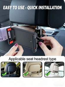 Car Backseat Headrest Tablet Holder, Car Seat Phone Mount, Suitable For Most Tablets And Phones, Convenient And Easy To Use - Multicolor - View 9