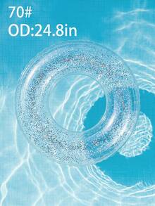 Aro de natación transparente brillante con lentejuelas, aro de natación inflable de PVC para adultos, accesorio de decoración para piscina y fiesta de playa de verano - Multicolor - Ver 12