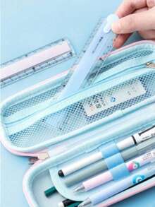 1pc Colorful Foldable Plastic Ruler, Multi-Color Portable Measuring Tool, Practical Geometric Drawing & Illustration Ruler, Classic Student Office Stationery, Back To School Season Essential, Ideal For Daily Learning And Classroom Use - Multicolor - View 5