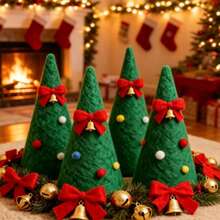 1pc Large White Solid Foam Cones, Art Conical Handmade DIY Holiday Supplies, PS (Polystyrene) Foam Christmas Birthday Scene Arrangement, Event Ornaments, Conical Accessories, Home Decoration, - Foam - View 3