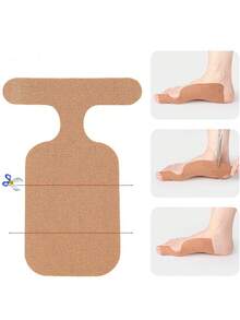 30pcs/Set Elastic Toe Protector Anti-Friction Kinesiology Tape Big Toe Hallux Valgus Fixation Support Sports Bandage Inner-Effect Kinesiology Tape Cotton Suitable For Men And Women Daily Use - A - View 3