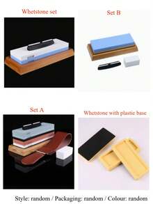 1/4/6pcs, Precision Professional Sharpening Stone Set, High-Quality Durable Household Sharpening Stone Set, Double-Sided Premium Sharpening Stone Set - Non-Slip Bamboo Base, Equipped With Angle Positioning System, No Electricity Required, Suitable For Home And Kitchen Use, Sharpening All Cutting Knives, Daggers, Utility Knives, Durable Household Knife Sharpening Tool Set, Precision Professional Sharpening Stone Set For Men, Portable Industrial Sharpening Tool Set, Premium Sharpening Stone Set, Perfect Father's Day Gift. - Multiple Styles - View 12