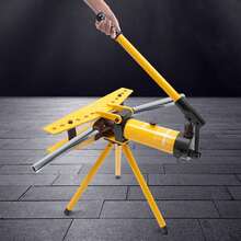 SENDERPICK Manual Tube Bender Manual Hydraulic Pipe Bender Manual Pipe Bender Set - Amarillo y negro - Ver 2