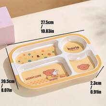 MIFFY Official Cute Kawaii 4 Compartment Divided Plate 600ml Cartoon Print Food Tray Lunch Bento Box Daily Use Aesthetic Y2K Ladies Girls Gift 2026 Viral Tk Ins Limited Edition - Multicolor - View 13