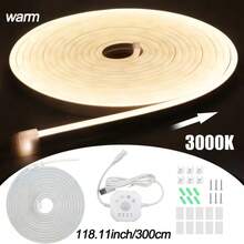 LQHZMYY 1-5m LED Motion Sensor Light Strip With Human Body Sensor Switch, Neon Chasing Flowing Water Effect, Flexible Strip, 3000K/6000K Optional, Light Flowing Meteor Effect, Chasing Light With USB Interface, Suitable For Staircase Chasing Light, Corridor Flowing Light, Balcony, Indoor/Outdoor Use, Modern Lighting Design|Flexible Neon Light Flexible Strip|Staircase Light - Induction Flowing Water Neon Lights - View 18