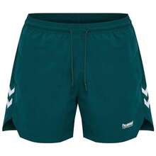 Hummel شورت نسائي 232880-7752 باللون الأخضر - أخضر - مشاهدة 1