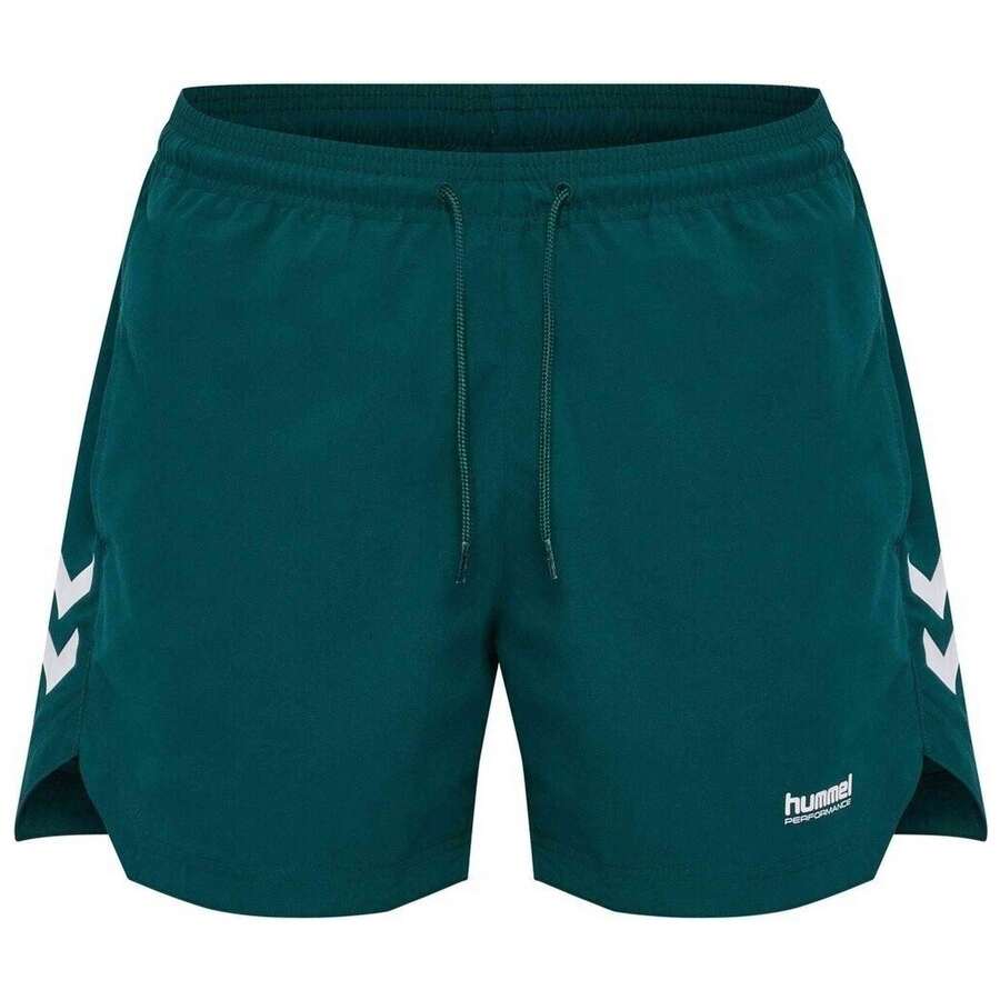Hummel شورت نسائي 232880-7752 باللون الأخضر - أخضر - مشاهدة 1