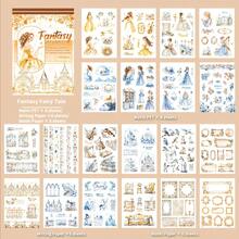 20Sheets Large Size Waterproof Dual-Material Beautiful Lady Washi PET Sticker Book Panda Stickers Set For Scrapbooking Junk Journal Planner - 20 Sheets Large Size - View 10