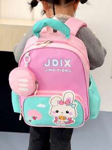 Unisex New Rabbit Backpack, Lightweight And Comfortable, Suitable For Casual Travel And School Use - Green - View 12
