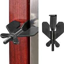 Heavy Duty Portable Door Security Stopper, Easy Install Anti-Break Door Lock Blocker, Child Safety & Self Defense Door Stop For Home, Apartment, Hotel & Travel, Black Compact Stylish Design, Sturdy Durable Structure For Household Safety Protection - Multicolor - View 3