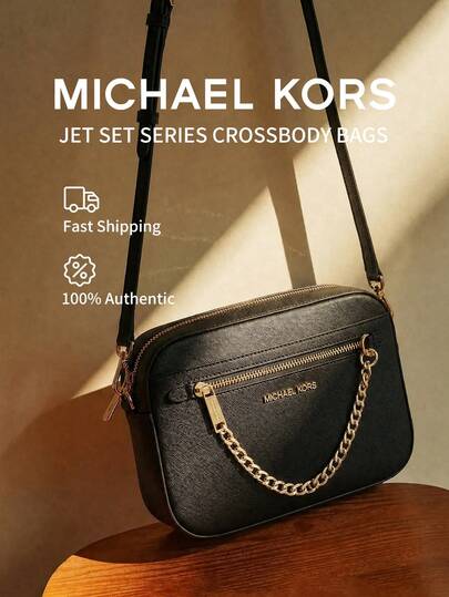 Michael Kors Jet Set Large Logo Crossbody Bag For Women Commute Travel Work Office Dress Bags Mother's Day Crossbody Bags Gifts For Her