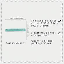 50pcs Healing Vintage English Small Notes Korean Style Minimalist Fresh Collage Graffiti Decorative Stickers For Phone And Desk Lamp - Vintage English Notes - 1916X - View 2