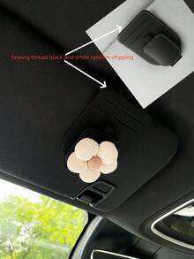 花朵造型汽車眼鏡夾 眼鏡支架 遮陽板眼鏡夾 多功能卡夾 收納夾 汽車用 - 均碼 - 查看 19