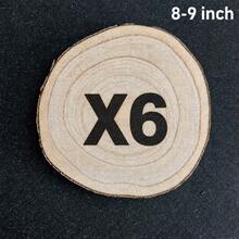 10Pcs Natural Wood Slices 12-13 Inch Rustic Paulownia Wood Rounds For Wedding Centerpieces, DIY Crafts, Home Decor, Party Table Decoration - A - View 14