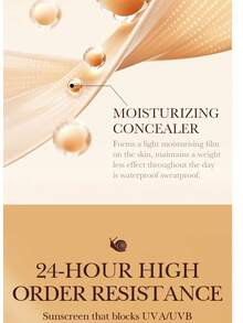 SADOER 象牙白 BB 霜 SPF50，40g 女用臉部修飾霜，輕盈配方 遮毛孔 + 防曬，適合日常妝容 - 象牙白 - 查看 6