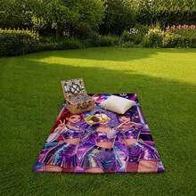 K-Pop Girl Group Disco Party Flannel Blanket, Soft And Comfortable, Sofa / Camping / All Season Use Throw Blanket - Multicolor - View 4