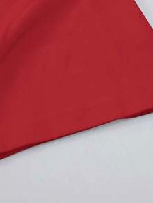 100% Cotton T-Shirt Soft Breathable Crew Neck Casual Everyday Basic Tee - Red - View 4