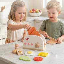 Children's Simulated Kitchen Utensils Set For Simulated Housekeeping Games, Early Education Role-Playing Bread Machine Kitchen Utensils Wooden Toy Set, Children's Kitchen Game Set, Children's Birthday And Christmas Gifts - Simulated Bread Maker - View 4