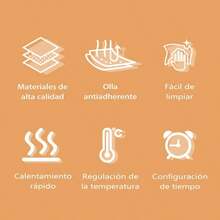 Maquina De Panqueques 25 Hoyos Antiadherente Con Control De Temperatura Calentamiento Rapido Para Hogar Y Negocios - Negro - Ver 5