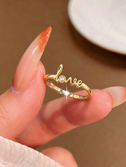1 chiếc nhẫn nữ bạc Sterling S925 kiểu Pháp lãng mạn viết tay thư tình, quà tặng Valentine kỷ niệm cho người yêu, trang sức cao cấp ngách sang trọng nhẹ nhàng, nhẫn ngón trỏ đa năng dễ phối đeo hàng ngày