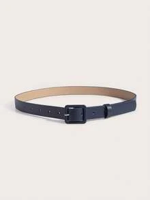 Square Buckle Belt Summer, School Fall, Autumn, Halloween - Burgundy - View 2