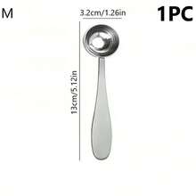 Stainless Steel Multi-Function Measuring Spoon Set, Includes Coffee Scoop, Powder Scoop, Spice Clamp - Teaspoon - View 8