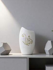 1pc Creative Black And White Vase Entryway Craft Storage Bucket Home Living Room Desktop Decoration Ornament Atmosphere Decor - 1pc - View 5