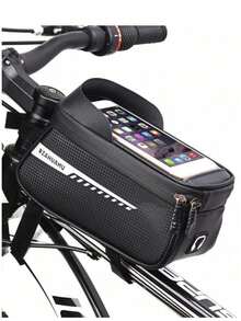 Waterproof Bicycle Front Frame Bag With Touchscreen Sun Visor, Bicycle Storage And Phone Holder Suitable For Mountain Bikes - Multicolor - View 8