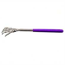 1/4pcs Adjustable Stainless Steel Telescopic Back Scratcher, Ergonomic Handle Design, Cool Claw, 6 Colors Random 4 Colors Shipped, Portable Back Scratcher Tool - Itchy Scratcher - View 6