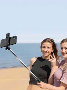 Foldable Mini Selfie Stick Tripod With Detachable Fill Light, Wireless Bluetooth Remote, 360° Adjustable Phone Holder, Portable Lightweight, Suitable For Travel, Vlog, Live Streaming, Selfie - Multicolor - View 7