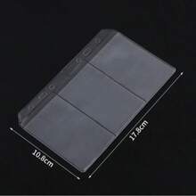 A5/A6 Double Grid With Cover 6-Hole Storage Bag 5pcs Set Transparent Loose Leaf File Bag Back To School Essential Study Supplies - Transparent - View 19