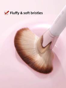OEIEZ Soft Fluffy Contour Brush No Powder Wasting Face Sculpting Makeup Brush Daily Cosmetic Tool - Multicolor - View 7