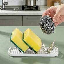 1/2pcs Wave Soap Dish, W-Shaped Storage Rack With Tray, Creative Bathroom Draining Soap Holder - Multicolor - View 4