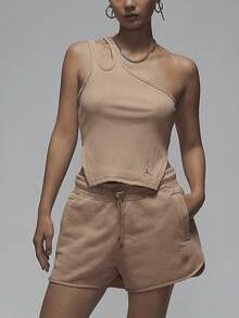 Nike/Jordan 正品女款透氣時尚不對稱羅紋背心 FN5799-244 - FN5799-244 - 查看 4