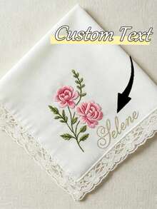 Custom-Designed Heat Transfer Printed Wedding Handkerchiefs Are The Perfect Gift For Brides,Bachelorette Parties And Graduation Ceremonies. - Multicolor - View 4