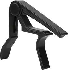 Guitar Capo For Acoustic And Electric Guitar 6 String, Premium Ukulele Capos, Clip Capo, Clamp Capos, Black - A - View 1