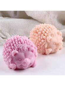 3D Cartoon Animal Cute Hedgehog Silicone Mold For Aromatherapy Candles And Plaster Ornaments - Cartoon Hedgehog - View 2