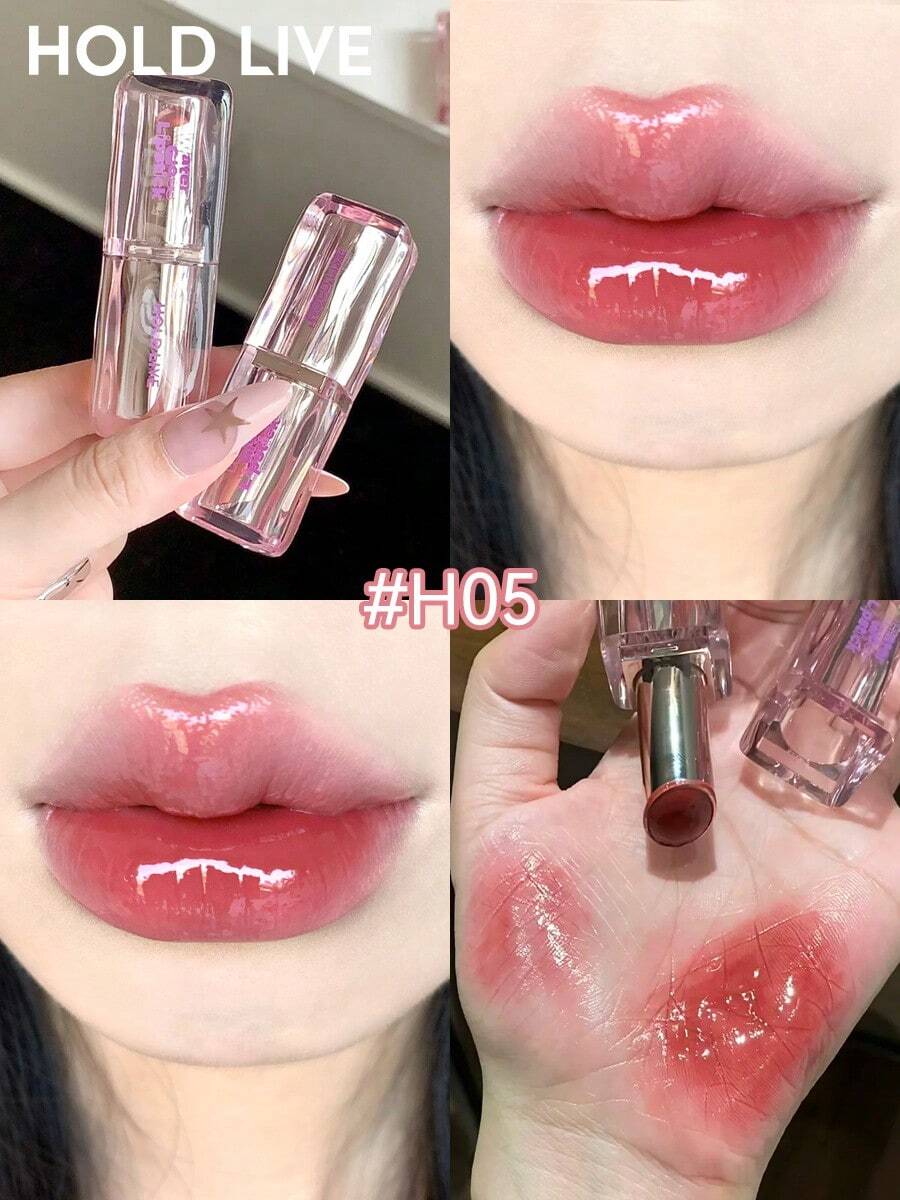HOLD LIVE 水光透亮亮澤固體唇凍 H05 低飽和度黑茶拿鐵色 - H05 Red tea lipstick - 查看 1