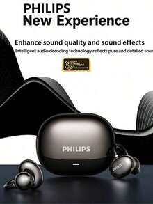 Philips TAT3469 Bluetooth Headphones Ear Clip Open Wireless Noise Reduction Ear Buds Long Battery Life 360°Surround Sound Technology Bone Conduction Air Earphones Clear Call Sport PHILIPS Headset - View 13