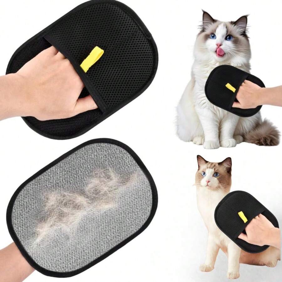 Double-Sided Glove For Pet Cleaning And Grooming With Hair Removal Feature LR-0347 - 查看 1