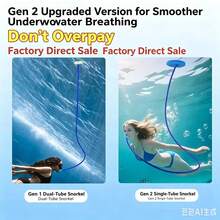 1PC Adult Universal Snorkel Breathing Tube, Anti-Choke Silicone Diving Snorkel Training Gear - Multicolor - View 3