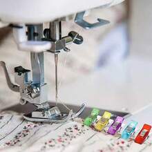 50pcs Colorful Fabric Sewing Clips, Multi-Purpose Quilting Binding Craft Clips, Edge Positioning Clips, Plastic Binding Paper Clips Set, DIY Sewing Pin Alternative - Multicolor - View 4